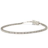 Diamond Tennis Bracelet WG 18K gold stackable design