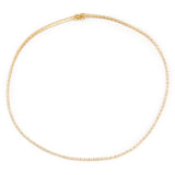 Diamond Tennis Necklace 18k handmade fine jewelry
