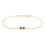 Double Happiness Ruby Baby Bracelet
