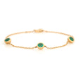 Emerald Annex Bracelet 18k gold stackable design