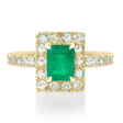 Emerald & Aquamarine Candy Ring 18K engagement ring