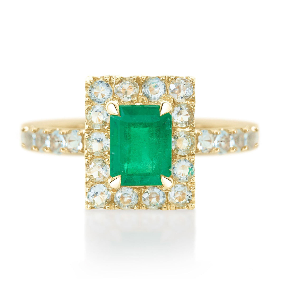Emerald & Aquamarine Candy Ring