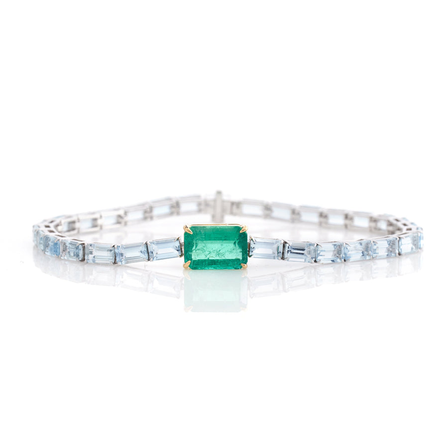 Emerald & Aquamarine Demeter Bracelet