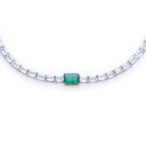Emerald & Aquamarine Demeter’s Spring Necklace