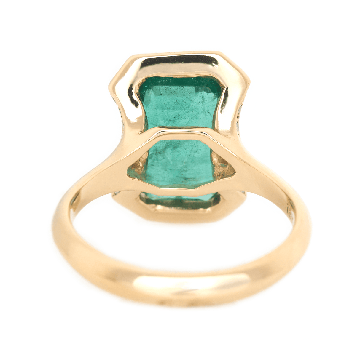 Emerald Aurora Ring 18K engagement ring 2