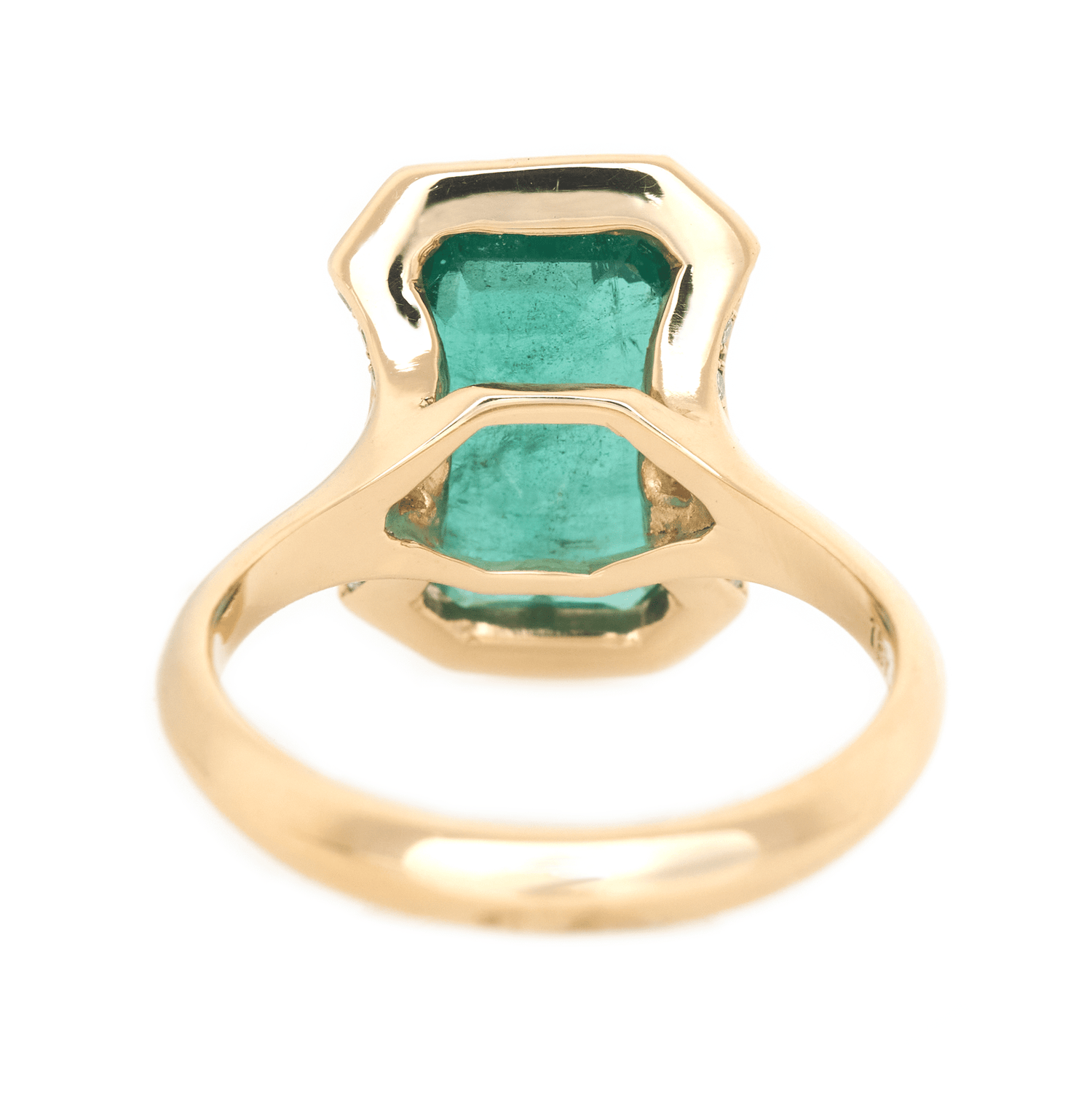 Emerald Aurora Ring 18K engagement ring 2
