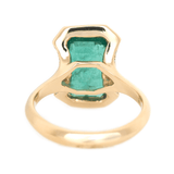Emerald Aurora Ring 18K engagement ring 2