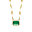 Emerald Aurora Supreme Necklace 18K gold handmade fine jewelry