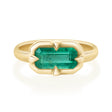 Emerald Compass Ring 18K engagement ring
