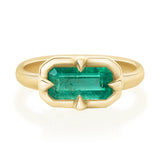Emerald Compass Ring