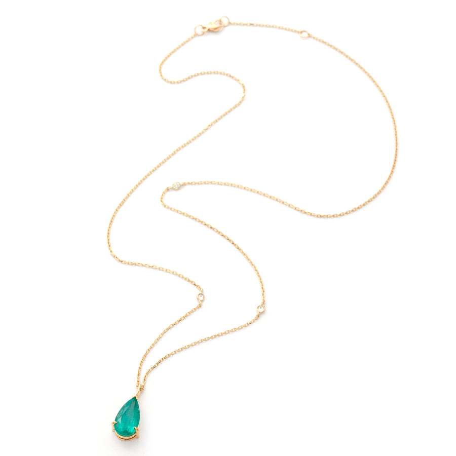 Emerald Dewdrop Supreme Diamond Necklace