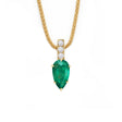 Emerald_Diamond_Dewdrop_Supreme_Pendant_Necklace_18k_gold_Handmade_fine_jewelry_1