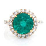 Emerald & Diamond Isis Ring