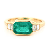 Emerald & Diamond eternal Ring