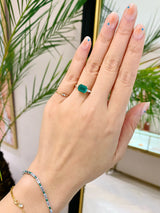 Emerald & Diamond eternal Ring