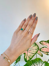 Emerald & Diamond eternal Ring