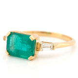 Emerald & Diamond eternal Ring