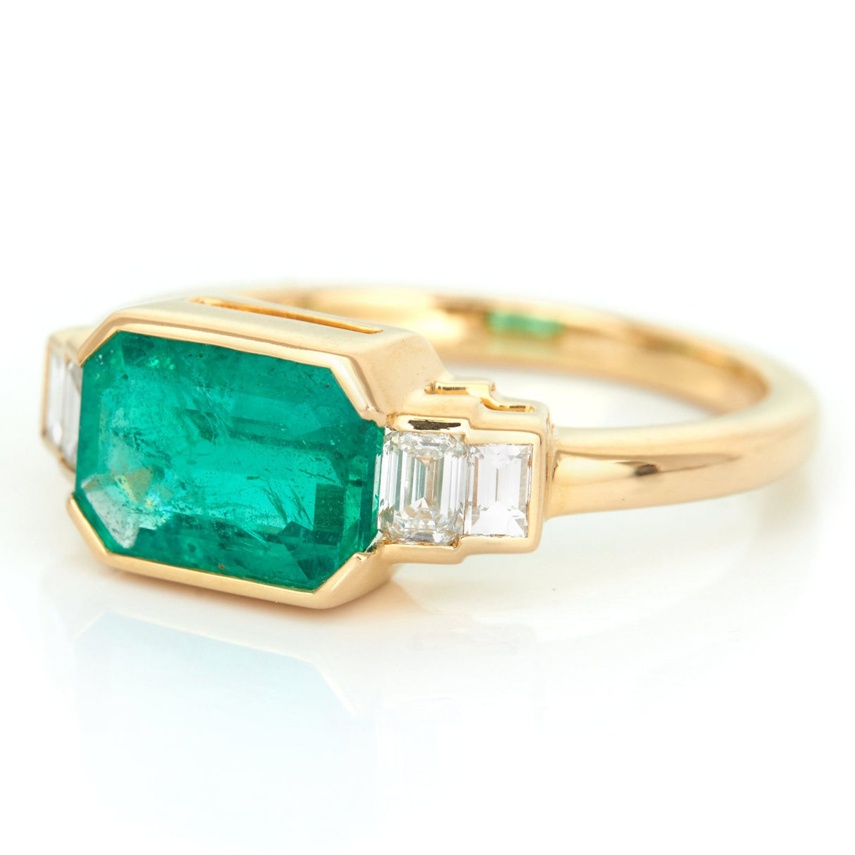 Emerald & Diamond eternal Ring