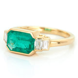 Emerald & Diamond eternal Ring