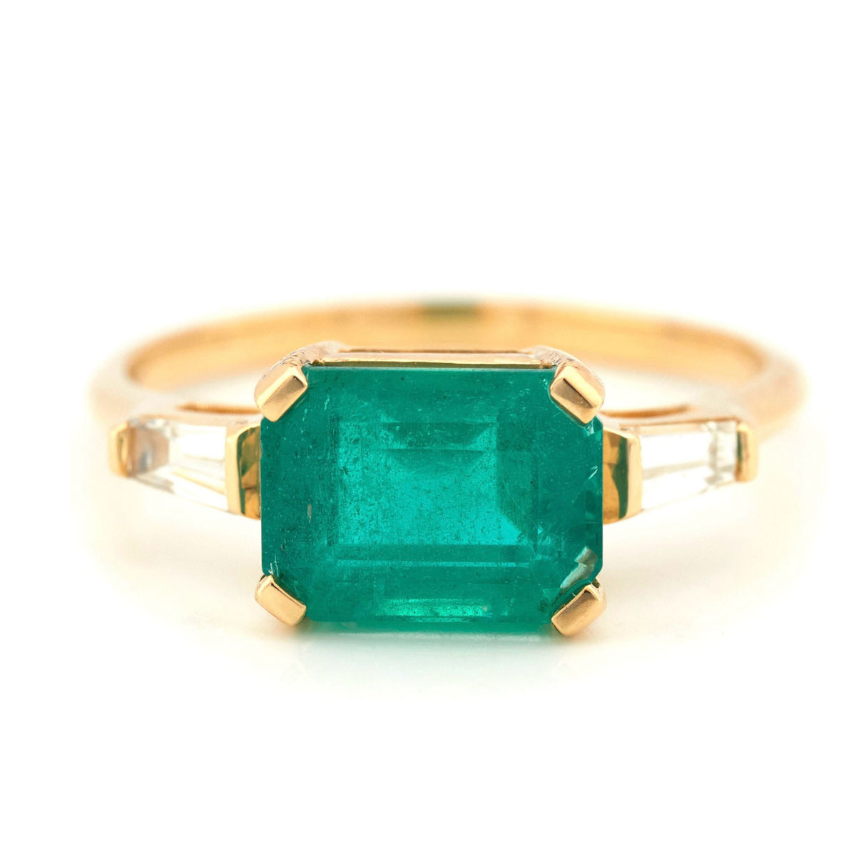 Emerald & Diamond eternal Ring