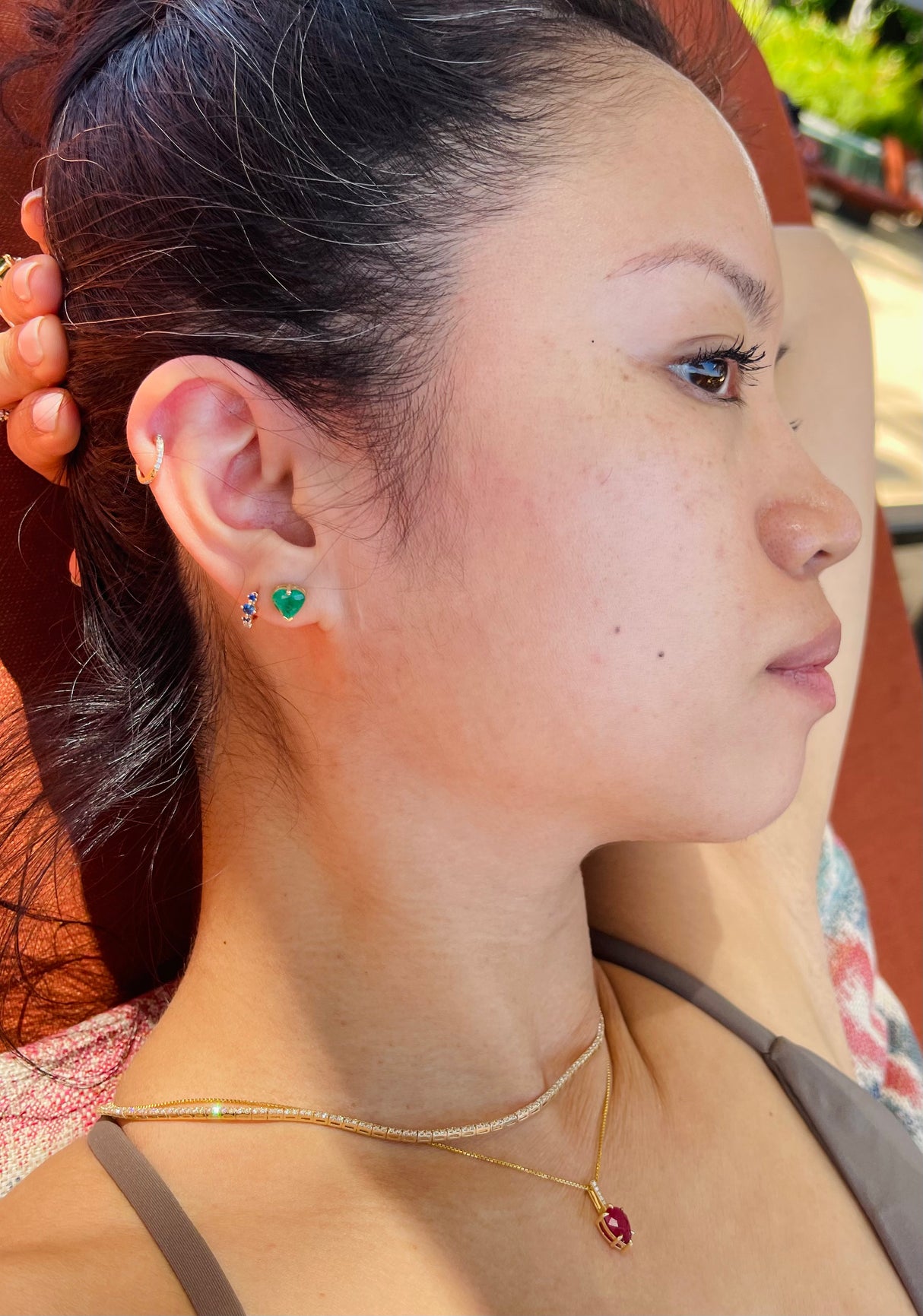 Emerald Heart Supreme Studs