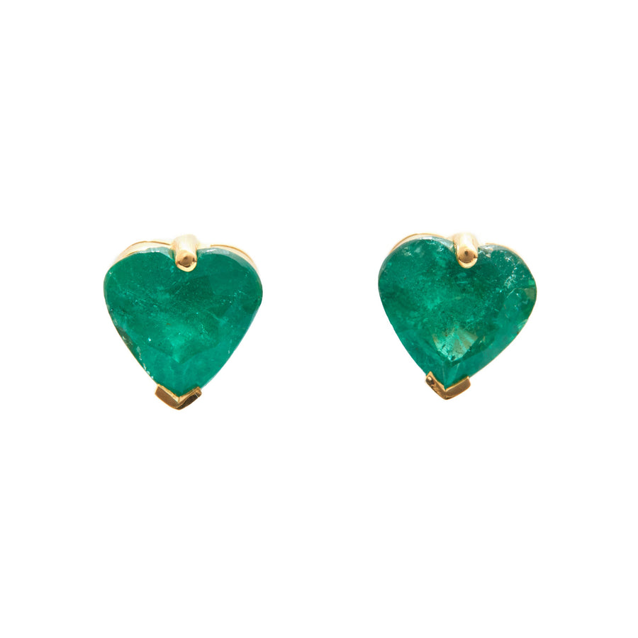 Emerald Heart Supreme Studs