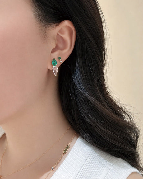 Emerald_Moonstone_earrings_18K_gold_handmade_fine_jewelry_on_model_1