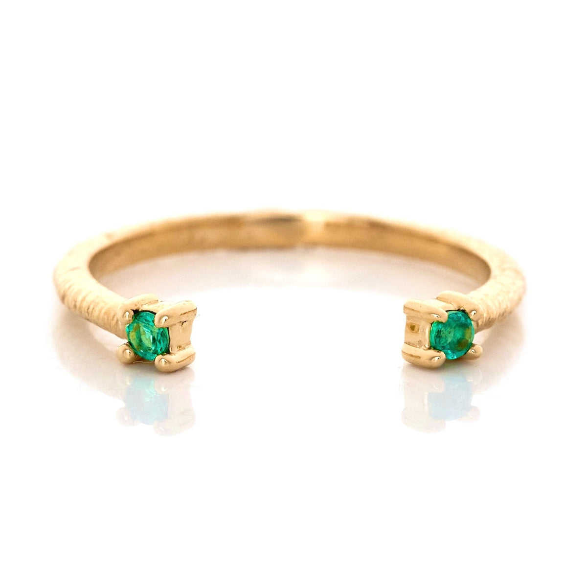 Emerald Open Ring