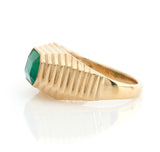 Emerald_Pyramid_Ring_18K_gold_engagement_ring_Side_View
