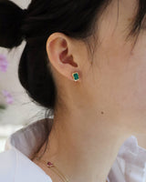 Emerald Compass Stud Earrings