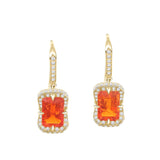 Fire Opal Aurora Earrings