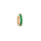 Emerald Huggie Earring