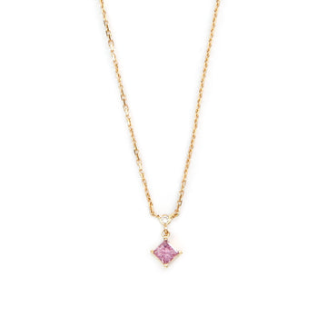 Pink Sapphire & Diamond Whispers Necklace