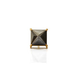 Black diamond earring in 18k gold