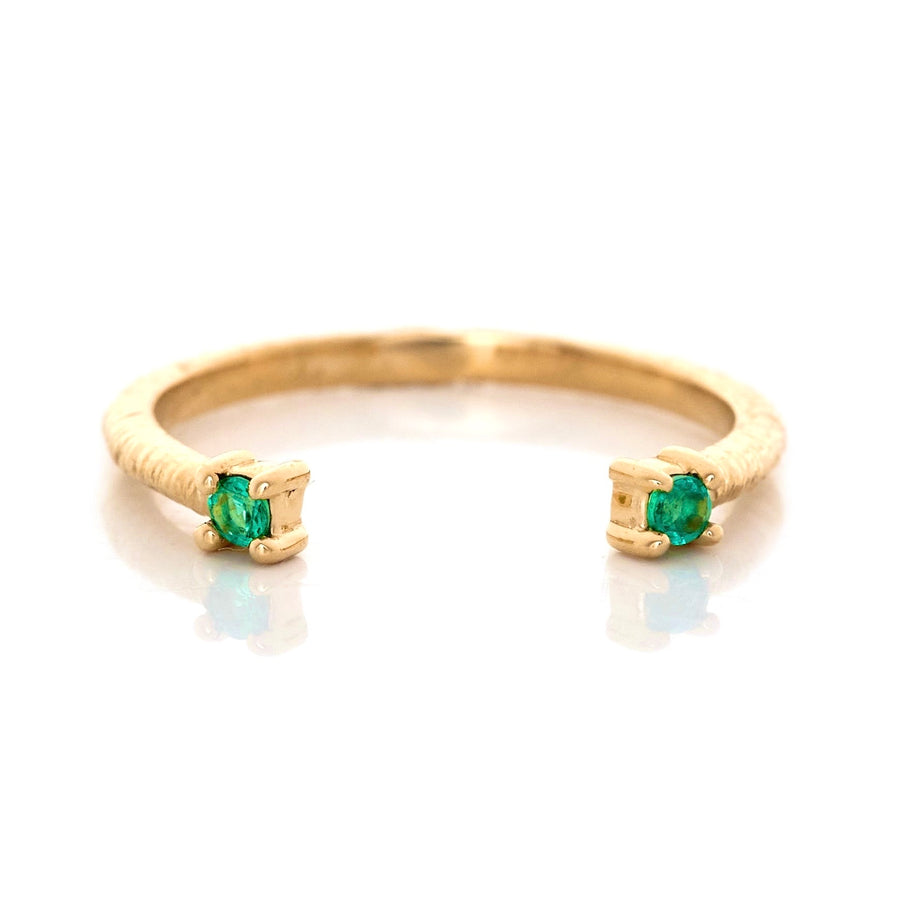 Emerald Open Ring