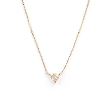 Diamond trillion rose cut necklace