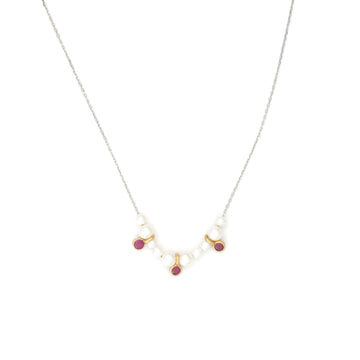 Pearl & Ruby Anastasia Necklace