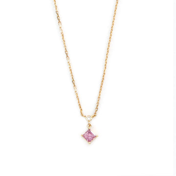 Pink Sapphire & Diamond Whispers Necklace