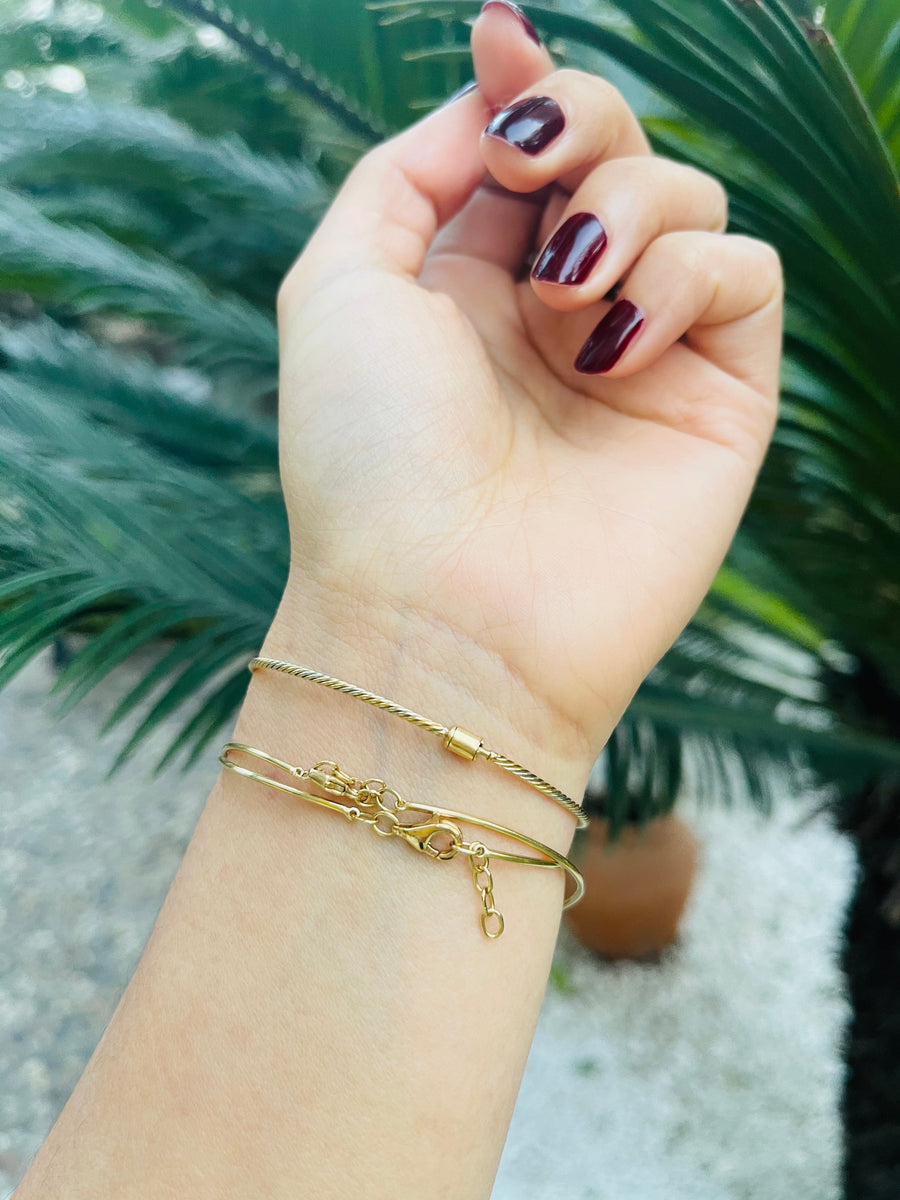 Gold Twist Bangle