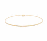 Gold Twist Bangle 18k gold stackable design