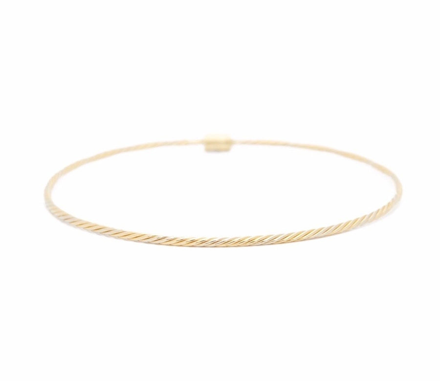 Gold Twist Bangle