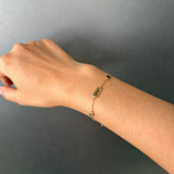 Green & Pink Tourmaline Candy Bracelet
