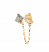 Green Sapphire Chain Earring