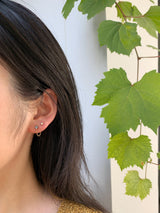 Green Sapphire Chain Earring