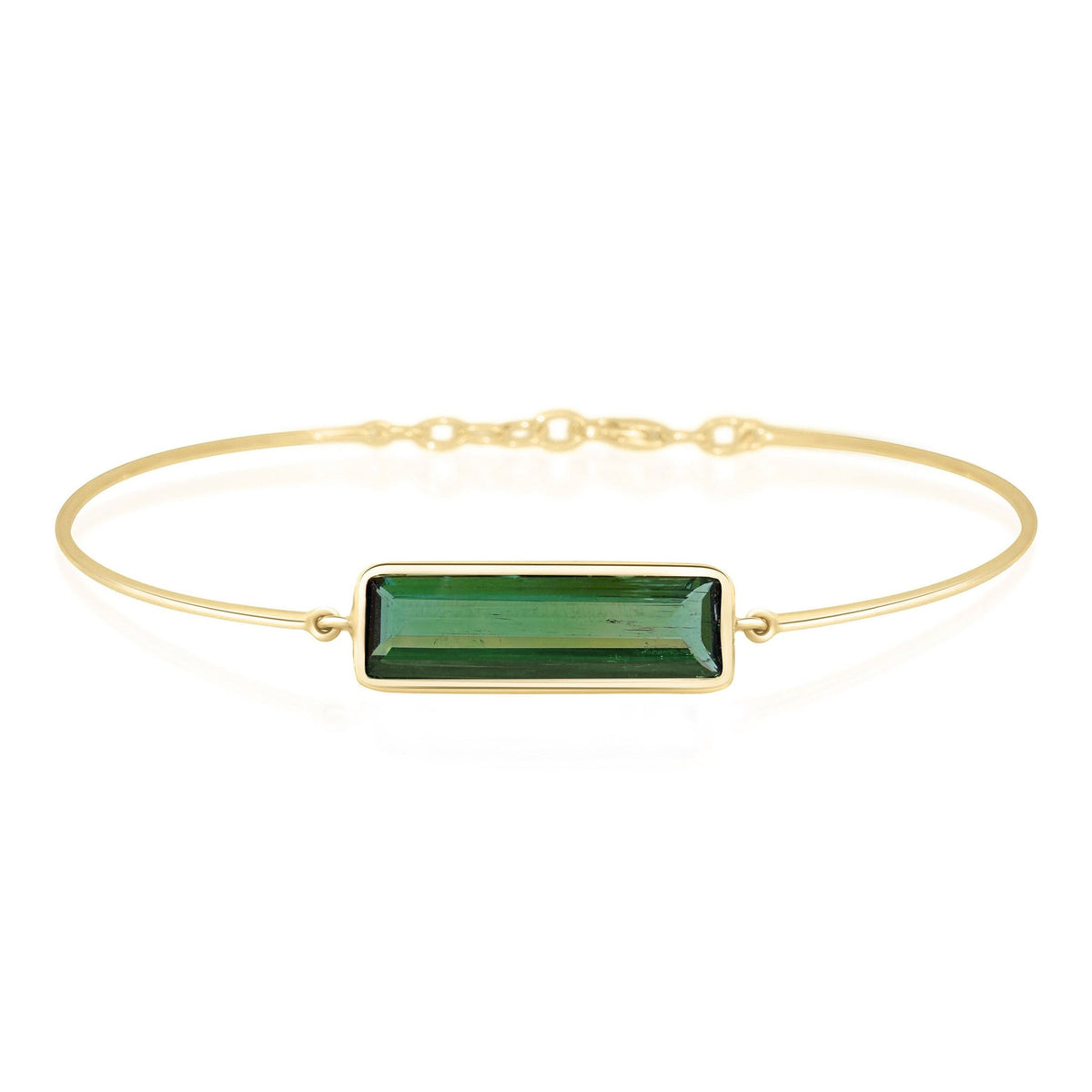 Green Tourmaline Jumbo Bar Bangle