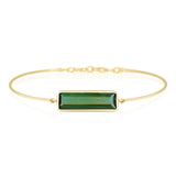 Green Tourmaline Jumbo Bar Bangle