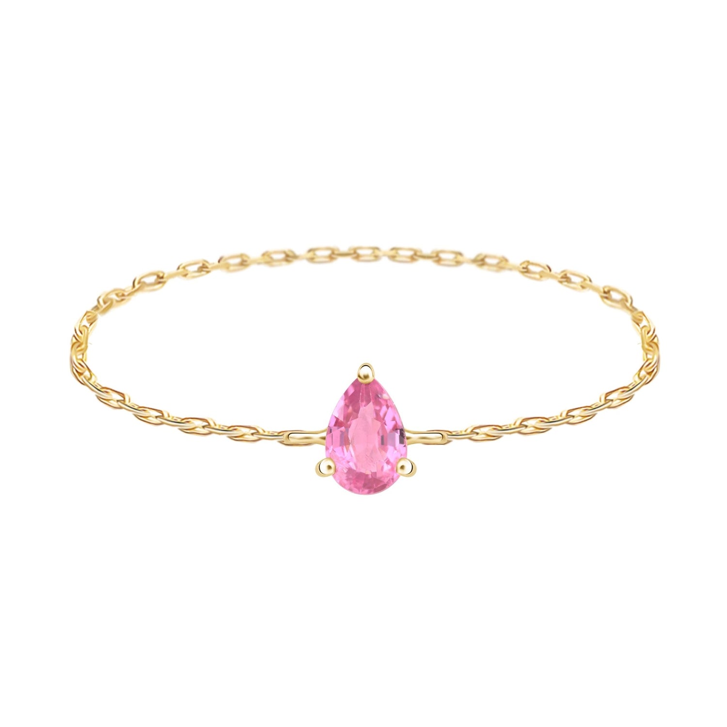 Hand Make Chain Ring 18K Stackable ring 3