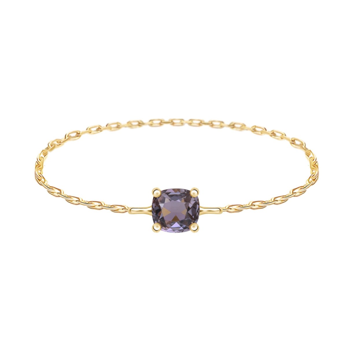 Handmade Chain Ring 18K Stackable ring