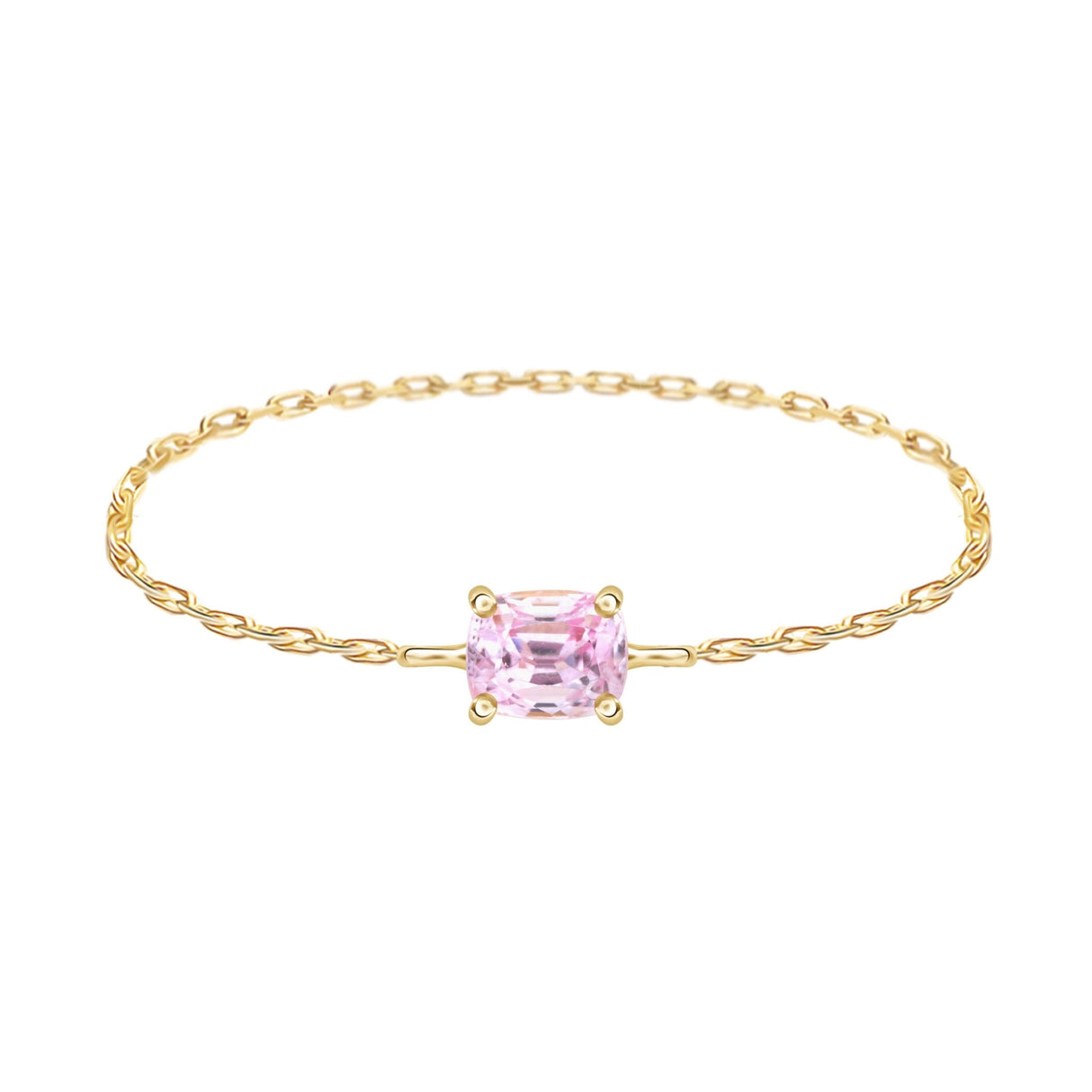 Handmade Chain Ring 18K Stackable ring 1