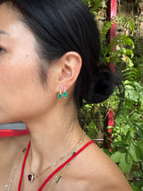 Emerald & Diamond Dewdrop Earrings